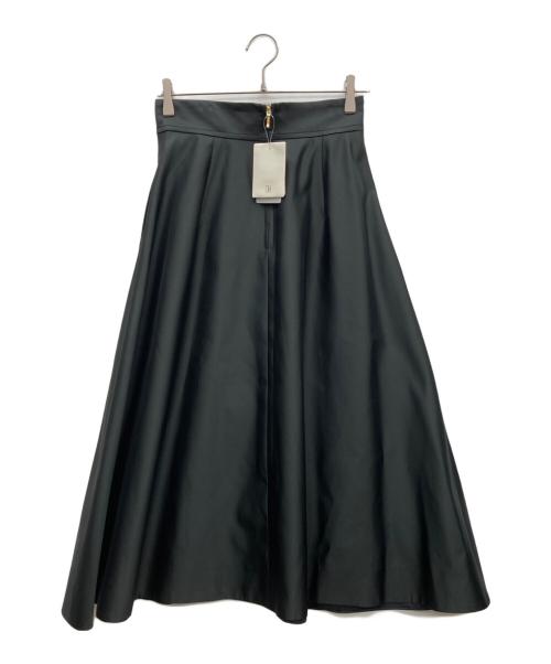 IENA（イエナ）IENA (イエナ) ポリエステルシルクフレアスカート ブラック サイズ:38の古着・服飾アイテム