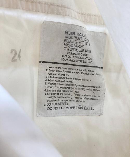 USED（ユーズド）USED (ユーズド) ミリタリーパンツ ホワイト サイズ:MEDIUM-REGULARの古着・服飾アイテム