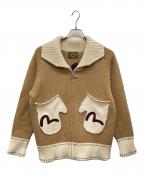 EVISUエヴィス）の古着「カーディガン」｜ベージュ