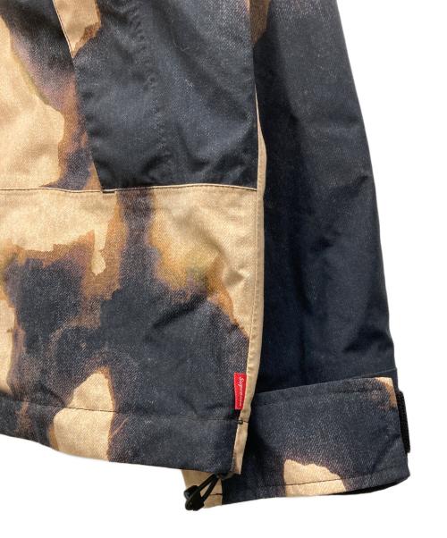 THE NORTH FACE（ザ ノース フェイス）THE NORTH FACE (ザ ノース フェイス) SUPREME (シュプリーム) Bleached Denim Print Mountain Jacket ブラック×ブラウン サイズ:Mの古着・服飾アイテム