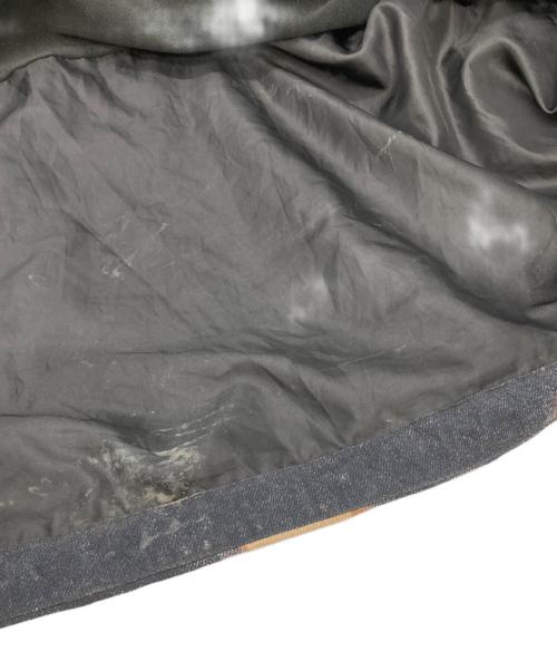 THE NORTH FACE（ザ ノース フェイス）THE NORTH FACE (ザ ノース フェイス) SUPREME (シュプリーム) Bleached Denim Print Mountain Jacket ブラック×ブラウン サイズ:Mの古着・服飾アイテム