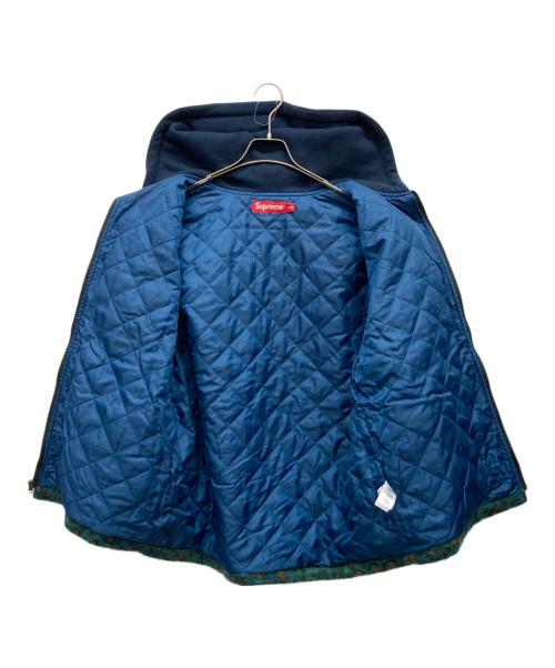 SUPREME（シュプリーム）Supreme (シュプリーム) Fleece Zip Up Hooded shirt グリーン サイズ:Mの古着・服飾アイテム
