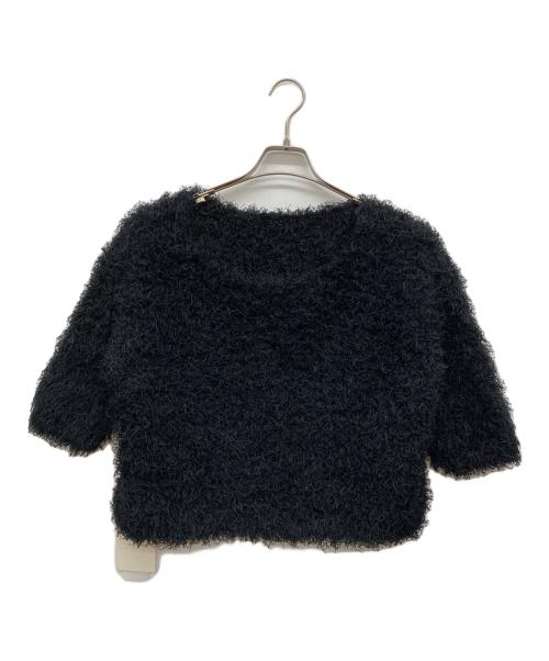 Gemini（ジェミニ）Gemini (ジェミニ) ファンシーヤーンプルオーバー ブラック サイズ:Fの古着・服飾アイテム