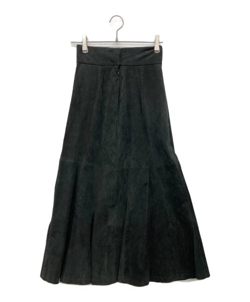THIRD MAGAZINE（サードマガジン）THIRD MAGAZINE (サードマガジン) スウェードマーメイドスカート ブラック サイズ:9の古着・服飾アイテム