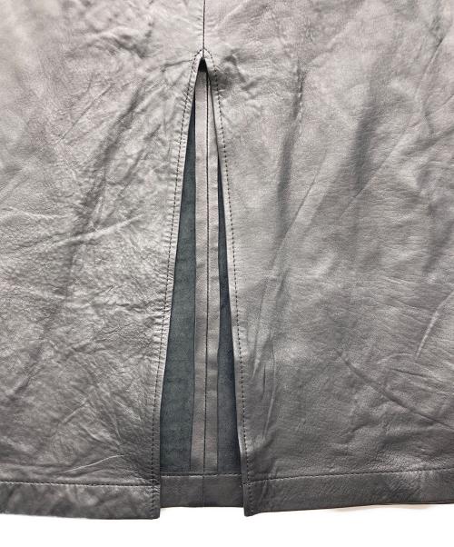 THIRD MAGAZINE（サードマガジン）THIRD MAGAZINE (サードマガジン) レザージャンパースカート ブラック サイズ:なしの古着・服飾アイテム