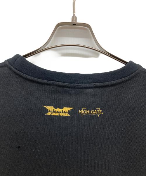 HIGH GATE（ハイゲート）HIGH GATE (ハイゲート) プリントスウェット ブラック サイズ:1の古着・服飾アイテム