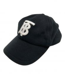 BURBERRY（バーバリー）の古着「TBロゴベースボールキャップ」｜ブラック