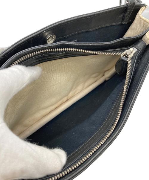 BALENCIAGA（バレンシアガ）BALENCIAGA (バレンシアガ) ネイビーポシェットショルダーバッグ ベージュの古着・服飾アイテム