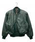 JUNCHINO（ジュンキーノ）の古着「レザースタジャン」｜グリーン