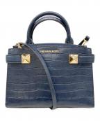 MICHAEL KORSマイケル・コース）の古着「型押し2WAYショルダーバッグ」｜ネイビー