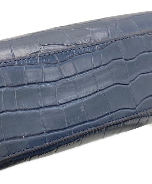 MICHAEL KORS（マイケル・コース）MICHAEL KORS (マイケルコース) 型押し2WAYショルダーバッグ ネイビーの古着・服飾アイテム