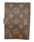 LOUIS VUITTON (ルイ ヴィトン) 手帳カバー ブラウン：13000円