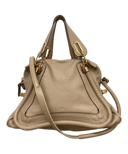 Chloe（クロエ）Chloe (クロエ) パラティ ハンドバッグ ベージュの古着・服飾アイテム