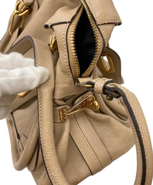 Chloe（クロエ）Chloe (クロエ) パラティ ハンドバッグ ベージュの古着・服飾アイテム