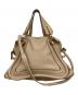 Chloe（クロエ）の古着「パラティ ハンドバッグ」｜ベージュ