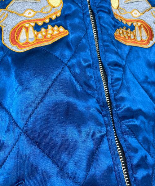 STUDIO D'ARTISAN（ステュディオダルチザン）STUDIO D'ARTISAN (ステュディオダルチザン) ウルトラマン (ウルトラマン) リバーシブルスカジャン ブラック×スカルブルー サイズ:44の古着・服飾アイテム