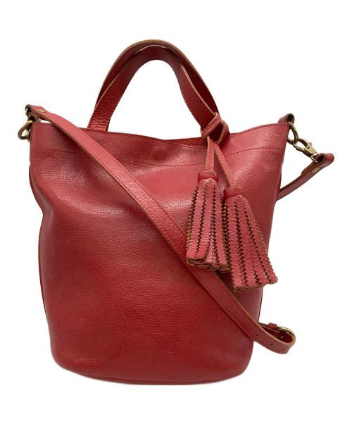 IL BISONTE（イル ビゾンテ）IL BISONTE (イル ビゾンテ) ショルダーバッグ レッドの古着・服飾アイテム