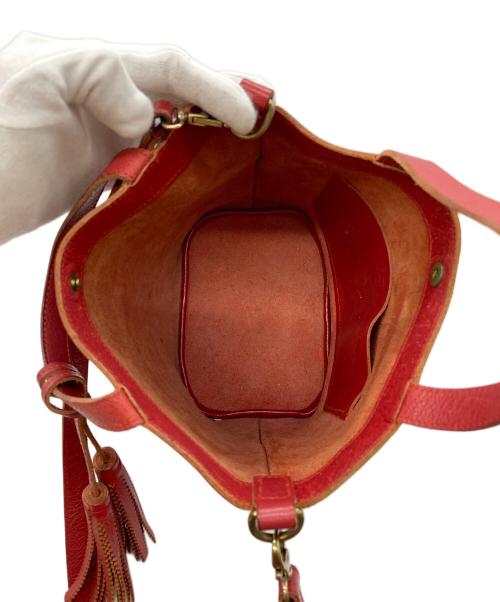 IL BISONTE（イル ビゾンテ）IL BISONTE (イル ビゾンテ) ショルダーバッグ レッドの古着・服飾アイテム