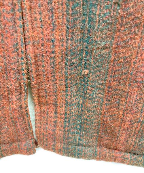 HOUSTON（ヒューストン）HOUSTON (ヒューストン) 裏ボアウールジャケット ブラウン サイズ:LARGEの古着・服飾アイテム