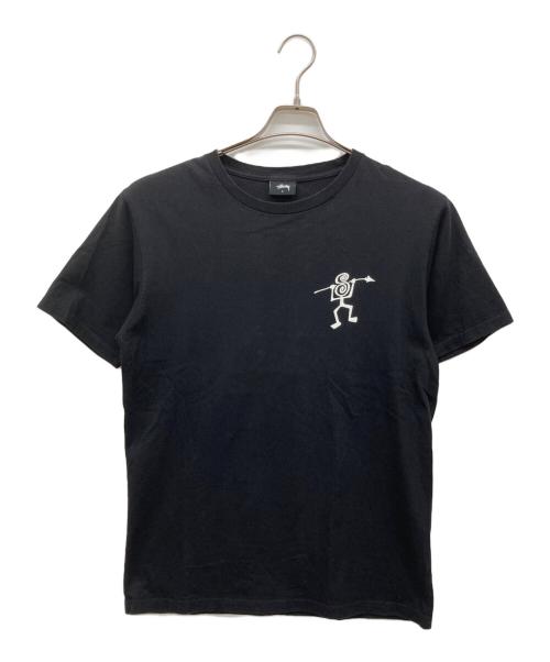 stussy（ステューシー）stussy (ステューシー) プリントTシャツ ブラック サイズ:SMALLの古着・服飾アイテム