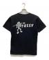 stussy (ステューシー) プリントTシャツ ブラック サイズ:SMALL：5000円