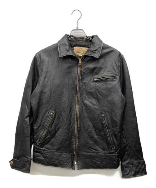 AVIREX（アヴィレックス）AVIREX (アヴィレックス) レザージャケット ブラック サイズ:Lの古着・服飾アイテム