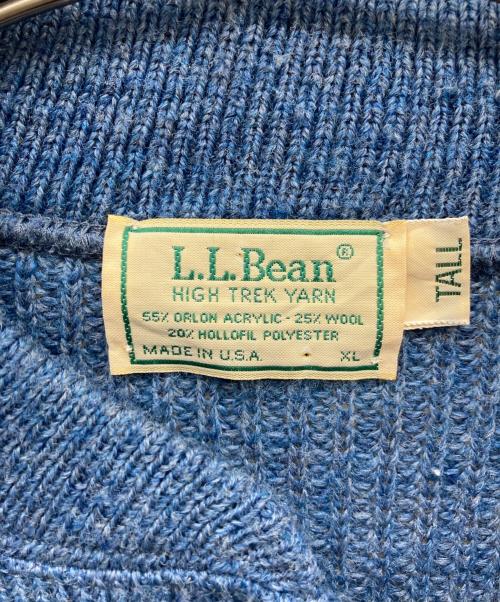 L.L.Bean（エルエルビーン）L.L.Bean (エルエルビーン) ヘンリーネックニット ブルー サイズ:XLの古着・服飾アイテム