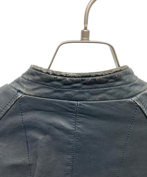 echtes leder（エヒテス レーダァ）echtes leder (エヒテス レーダァ) レザージャケット ネイビー サイズ:48の古着・服飾アイテム