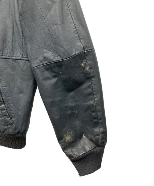 echtes leder（エヒテス レーダァ）echtes leder (エヒテス レーダァ) レザージャケット ネイビー サイズ:48の古着・服飾アイテム