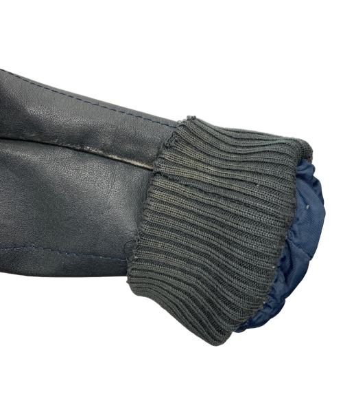 echtes leder（エヒテス レーダァ）echtes leder (エヒテス レーダァ) レザージャケット ネイビー サイズ:48の古着・服飾アイテム