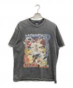 SAINT MICHAEL×ONE PIECEセントマイケル×ワンピース）の古着「ヴィンテージ加工Tシャツ」｜グレー