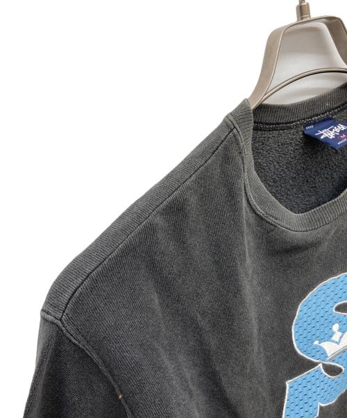 stussy（ステューシー）stussy (ステューシー) 刺繍ロゴスウェット ブラック サイズ:Mの古着・服飾アイテム