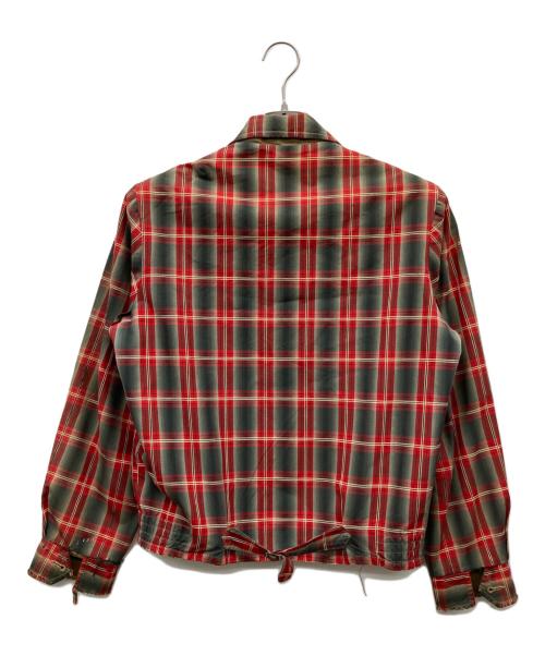 USED（ユーズド）USED (ユーズド) シャドーチェックリバーシブルジャケット レッド×ブラック サイズ:不明の古着・服飾アイテム