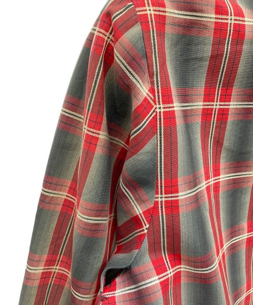 USED（ユーズド）USED (ユーズド) シャドーチェックリバーシブルジャケット レッド×ブラック サイズ:不明の古着・服飾アイテム