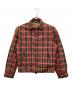 USED（ユーズド）の古着「シャドーチェックリバーシブルジャケット」｜レッド×ブラック