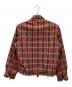 USED (ユーズド) シャドーチェックリバーシブルジャケット レッド×ブラック サイズ:不明：17000円