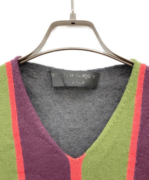 COMME des GARCONS HOMME PLUS（コムデギャルソンオムプリュス）COMME des GARCONS HOMME PLUS (コムデギャルソンオムプリュス) モヘア混ニットベスト マルチカラー サイズ:不明の古着・服飾アイテム