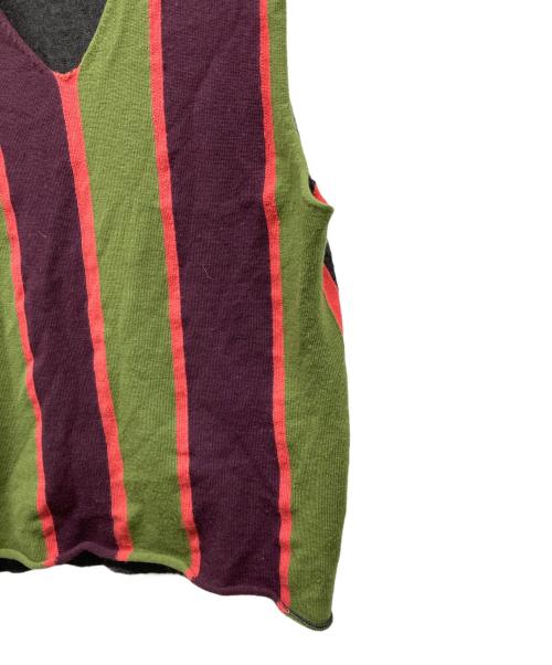 COMME des GARCONS HOMME PLUS（コムデギャルソンオムプリュス）COMME des GARCONS HOMME PLUS (コムデギャルソンオムプリュス) モヘア混ニットベスト マルチカラー サイズ:不明の古着・服飾アイテム