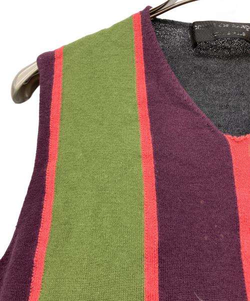COMME des GARCONS HOMME PLUS（コムデギャルソンオムプリュス）COMME des GARCONS HOMME PLUS (コムデギャルソンオムプリュス) モヘア混ニットベスト マルチカラー サイズ:不明の古着・服飾アイテム