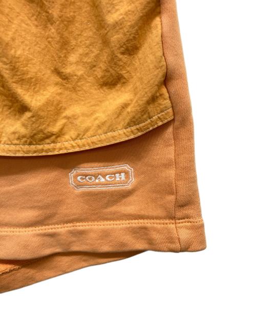 COACH（コーチ）COACH (コーチ) ミックスド マテリアル ショーツ オレンジ サイズ:XSの古着・服飾アイテム