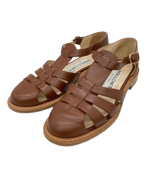 NEBULONIE（ネブローニ）NEBULONIE (ネブローニ) グルカサンダル ブラウン サイズ:36の古着・服飾アイテム