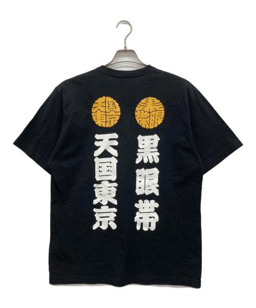 BlackEyePatch（ブラックアイパッチ）BlackEyePatch (ブラックアイパッチ) WACKO MARIA (ワコマリア) ロゴプリントTシャツ ブラック サイズ:Mの古着・服飾アイテム