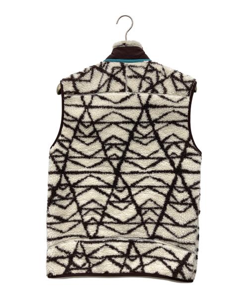 Patagonia（パタゴニア）Patagonia (パタゴニア) フリースベスト ベージュ×ブラウン サイズ:Sの古着・服飾アイテム