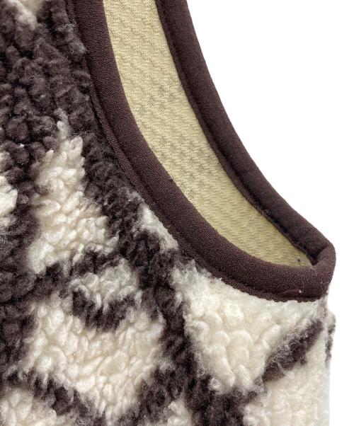 Patagonia（パタゴニア）Patagonia (パタゴニア) フリースベスト ベージュ×ブラウン サイズ:Sの古着・服飾アイテム