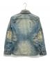 ISAMU KATAYAMA BACKLASH (イサムカタヤマ・バックラッシュ) ユーズド加工デニムシャツ インディゴ サイズ:S：7000円
