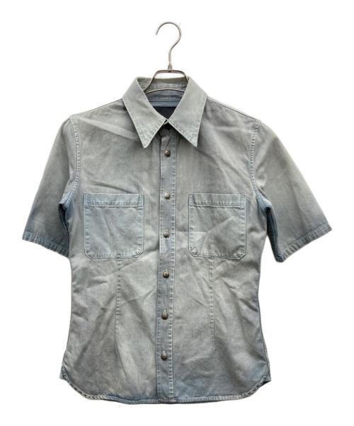 ISAMU KATAYAMA BACKLASH（イサムカタヤマ・バックラッシュ）ISAMU KATAYAMA BACKLASH (イサムカタヤマ・バックラッシュ) 半袖シャツ インディゴ サイズ:Sの古着・服飾アイテム