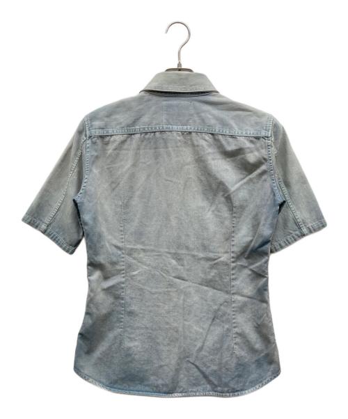 ISAMU KATAYAMA BACKLASH（イサムカタヤマ・バックラッシュ）ISAMU KATAYAMA BACKLASH (イサムカタヤマ・バックラッシュ) 半袖シャツ インディゴ サイズ:Sの古着・服飾アイテム