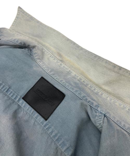 ISAMU KATAYAMA BACKLASH（イサムカタヤマ・バックラッシュ）ISAMU KATAYAMA BACKLASH (イサムカタヤマ・バックラッシュ) 半袖シャツ インディゴ サイズ:Sの古着・服飾アイテム