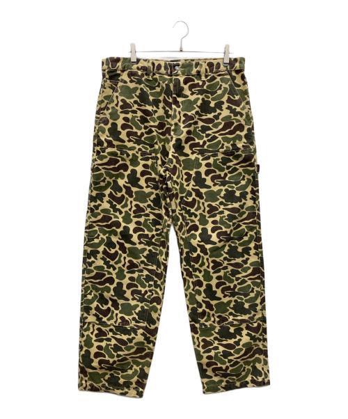 stussy（ステューシー）stussy (ステューシー) Camo Canvas Work Pant カーキ サイズ:34の古着・服飾アイテム