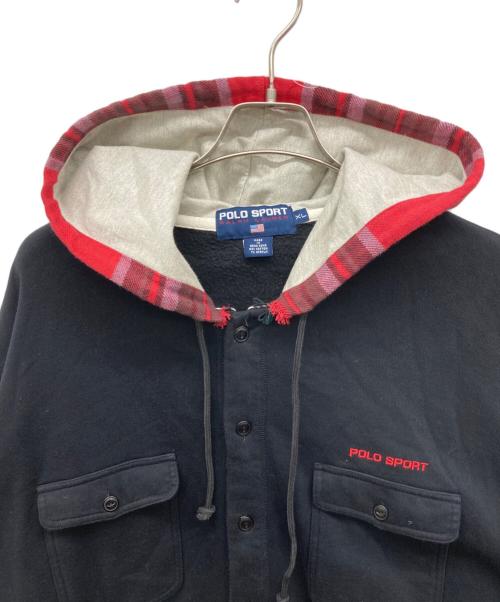 POLO SPORT（ポロスポーツ）POLO SPORT (ポロスポーツ) フーデッドジャケット ブラック サイズ:XLの古着・服飾アイテム